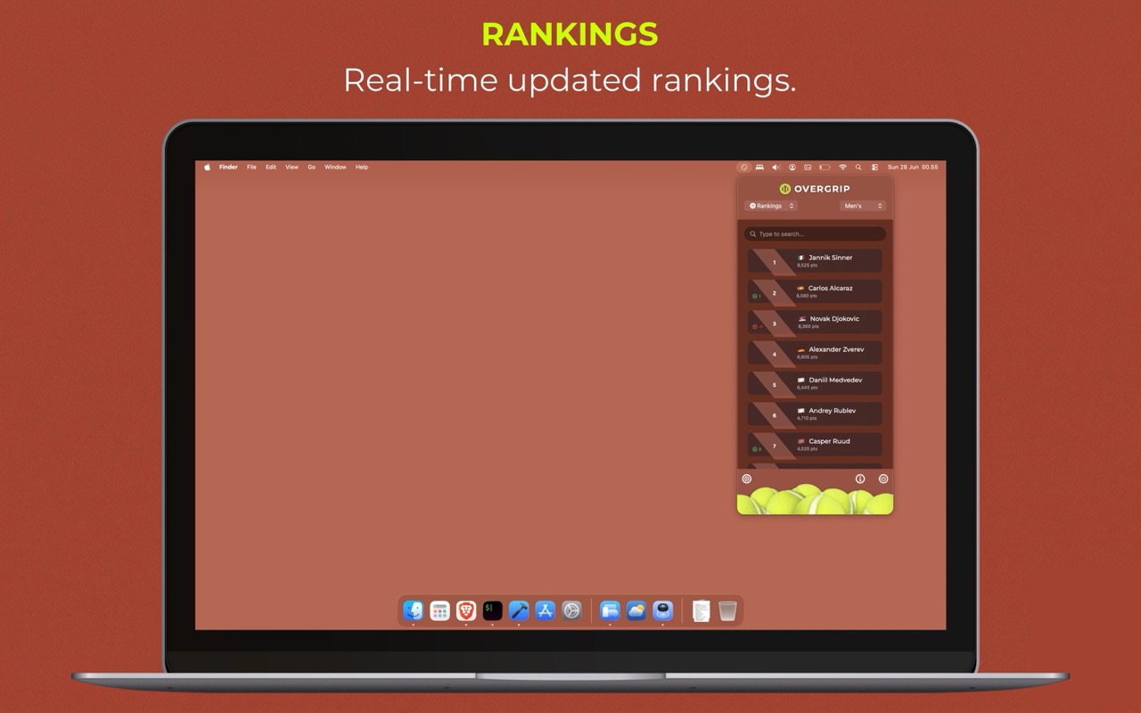 OVERGRIP macOS Desktop Widget Footage